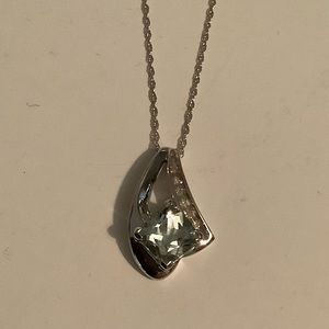 16” Aquamarine necklace